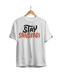 Stay Sanskari Unisex Regular Fit T-Shirt