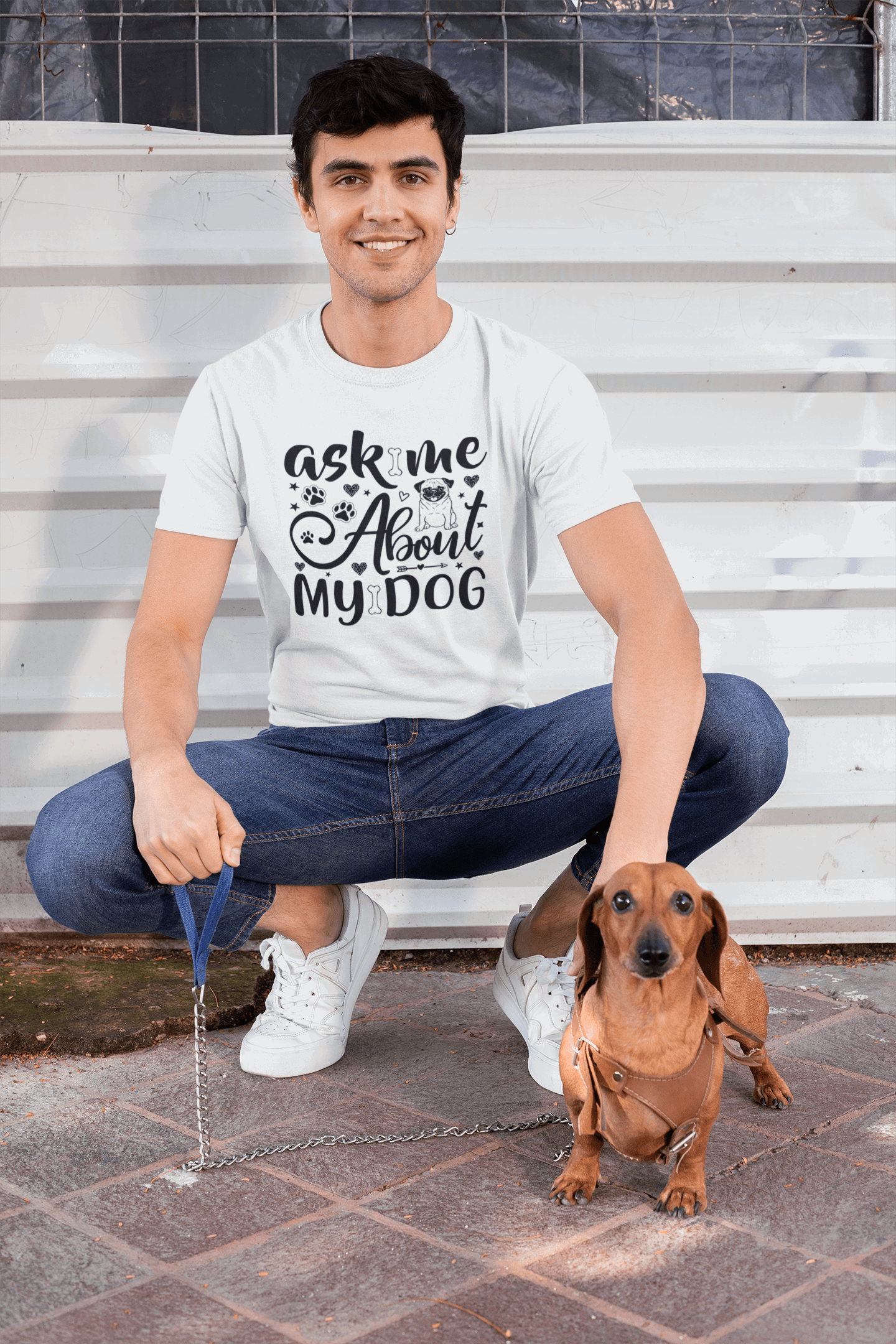 Dog Lovers Unisex Regular Fit Half Sleeved T-shirt