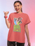 The Powerpuff Girl's Power - Women Oversized Fit Half Sleeved T-shirt
